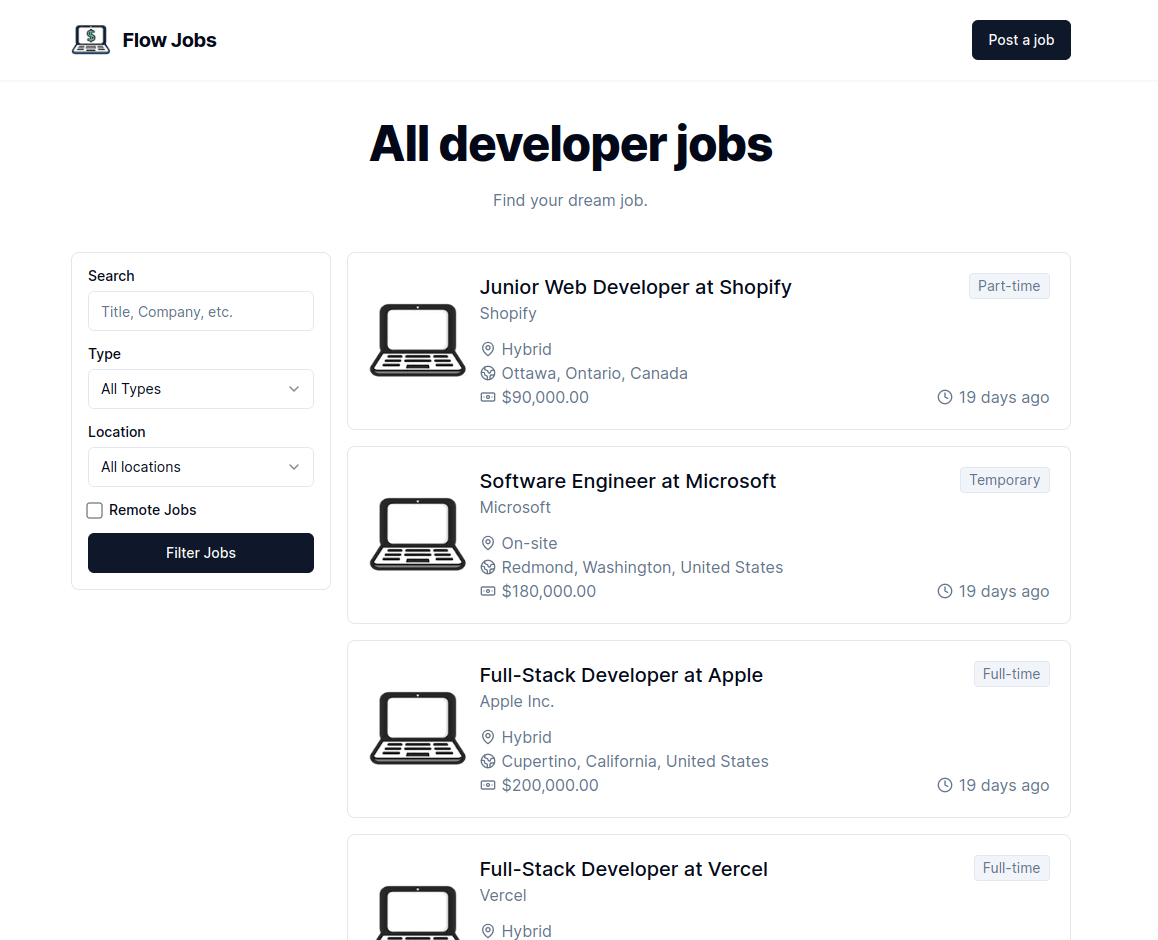 Flow Jobs